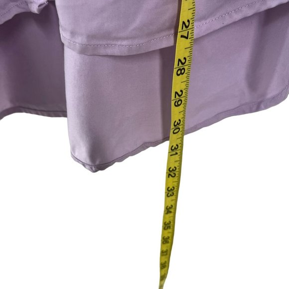 Lane Bryant Purple Long Sleeve Lyocell Button Up Top 22 - Picture 7 of 9